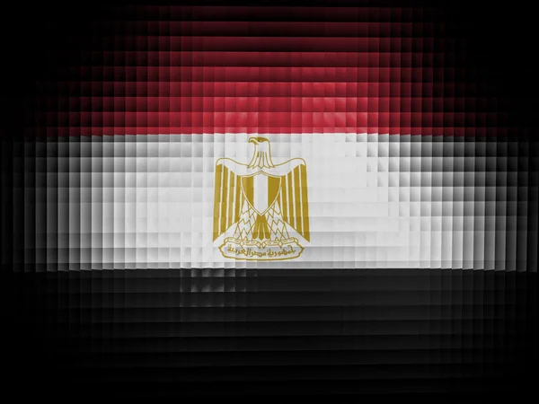 De Egyptische vlag — Stockfoto