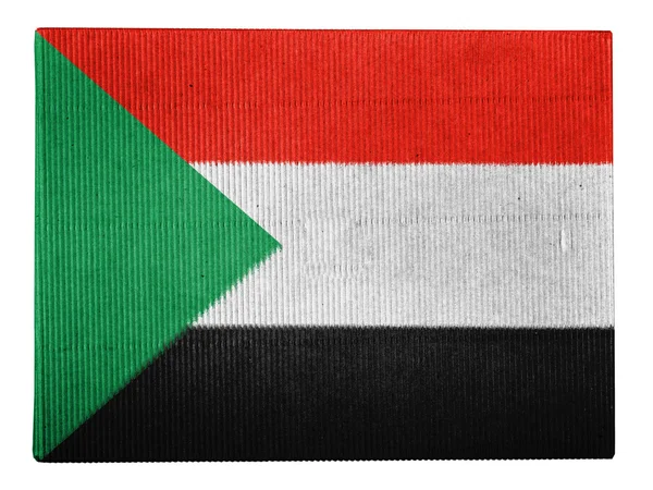 La bandiera del Sudan — Foto Stock