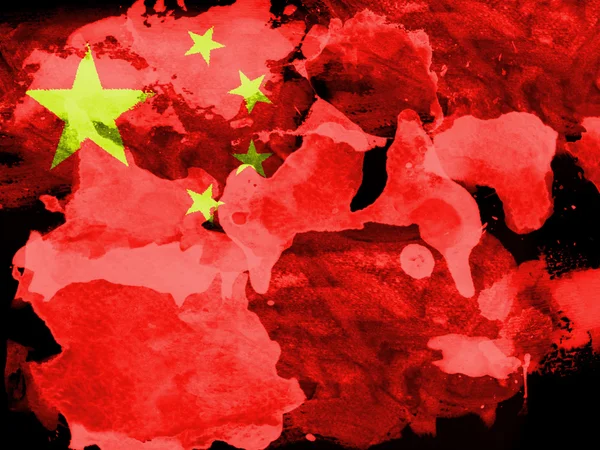 The Chinese flag — Stock Photo, Image