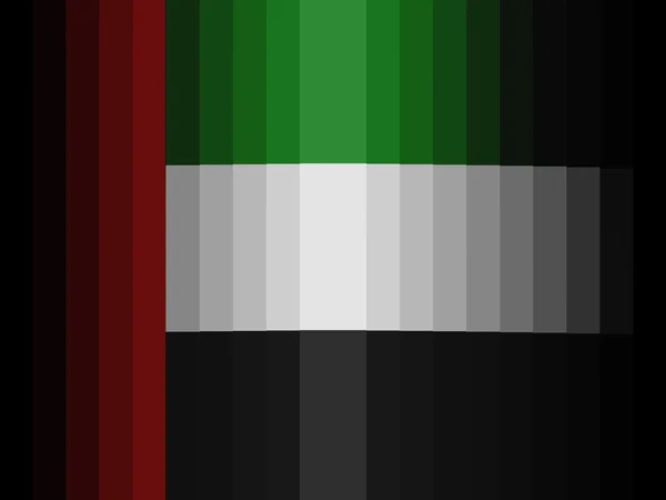 Die Uae-Flagge — Stockfoto
