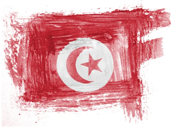 La bandera de Túnez — Foto de Stock