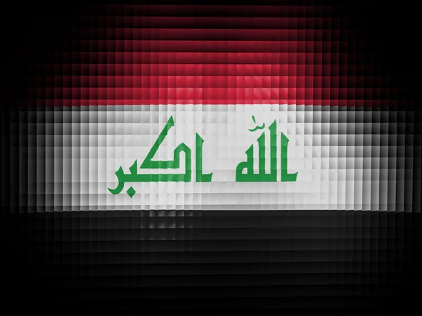 Die irakische Flagge — Stockfoto