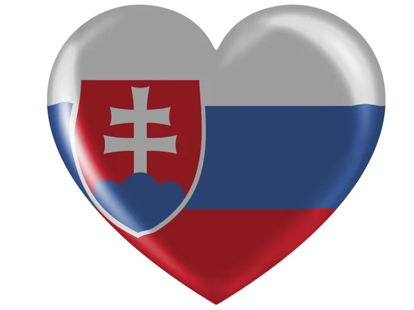 Flaggan Slovakien — Stockfoto