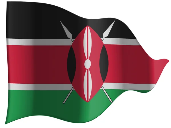 Kenya flag — Stock Photo, Image