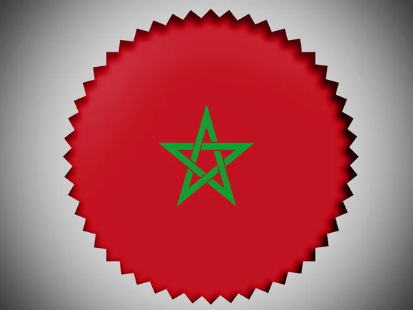 La bandiera marocchina — Foto Stock