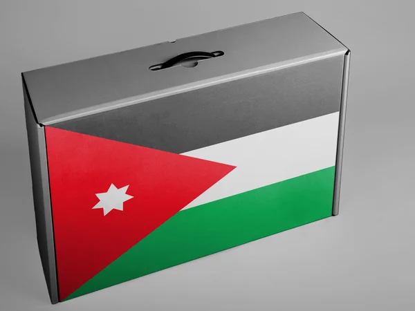 Jordaniens flagga — Stockfoto