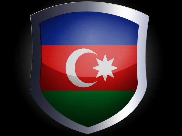 The Azerbaijani flag — Stock Photo, Image