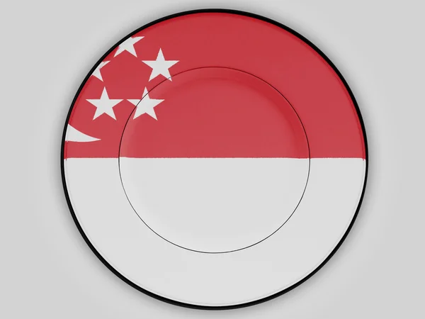 Le drapeau de Singapour — Photo