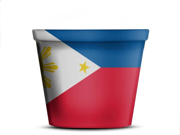 Filippijnse vlag — Stockfoto