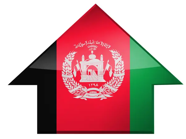 Bandera Afganistán — Foto de Stock