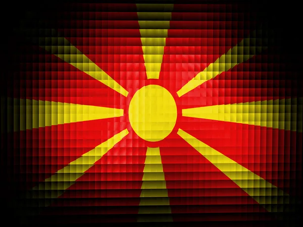 Vlag van Macedonië — Stockfoto