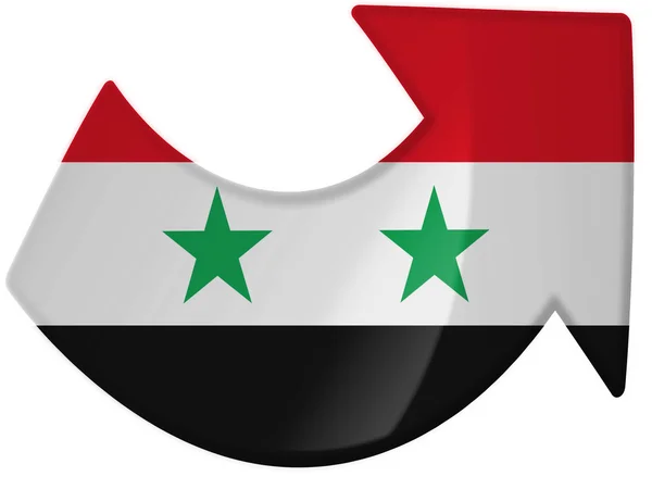 Die syrienflagge — Stockfoto