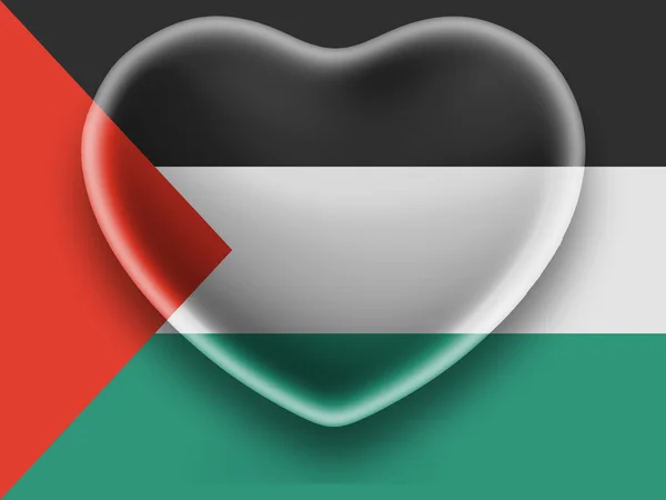 Den palestinska flaggan — Stockfoto