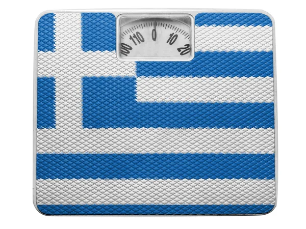 The Greek flag — Stock Photo, Image