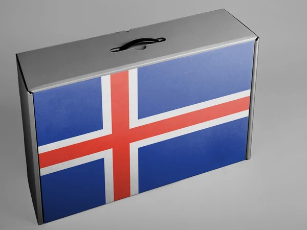 De IJslandse vlag — Stockfoto