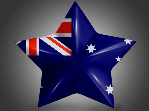 Η αυστραλιανή σημαία — Φωτογραφία Αρχείου