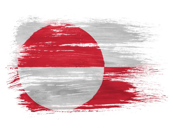 The Greenland flag — Stock Photo, Image