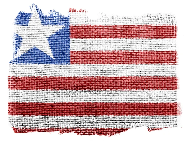 Liberia. Liberian flag — Stock Photo, Image