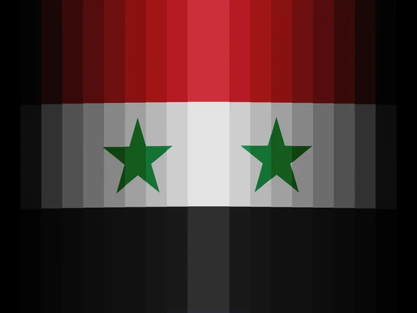 De vlag van Syrië — Stockfoto