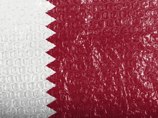 Die katarische Flagge — Stockfoto