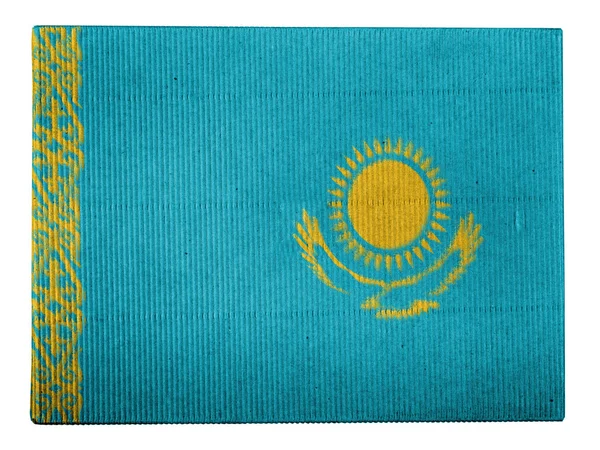 Kazašská vlajka — Stock fotografie