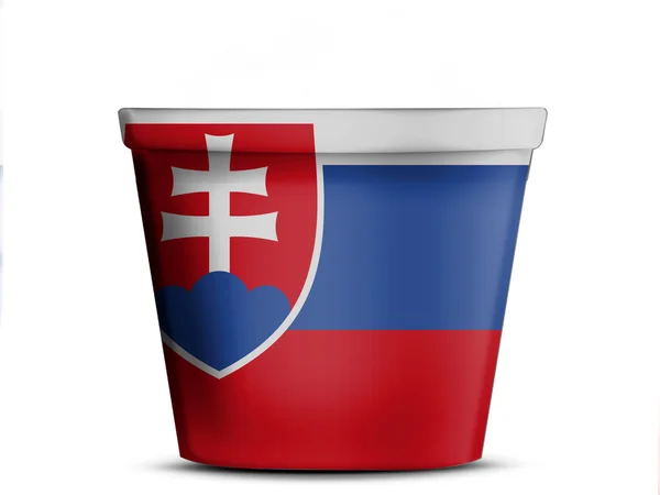 Le drapeau slovaque — Photo