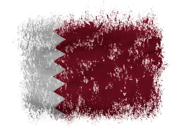 The Qatari flag — Stock Photo, Image