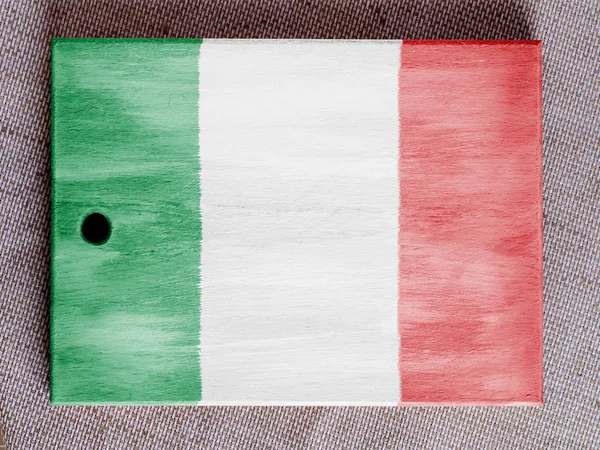 Die italienische Flagge — Stockfoto