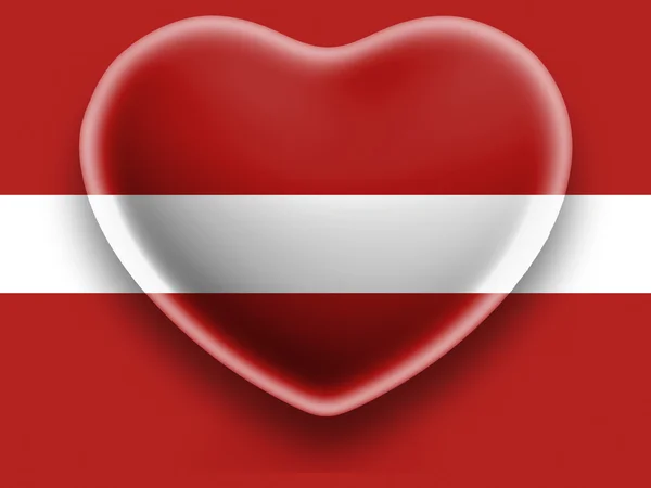 The Latvian flag — Stock Photo, Image