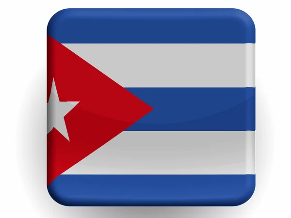 A bandeira cubana — Fotografia de Stock