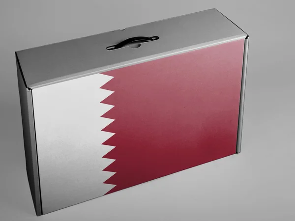 卡塔尔国旗 — 图库照片