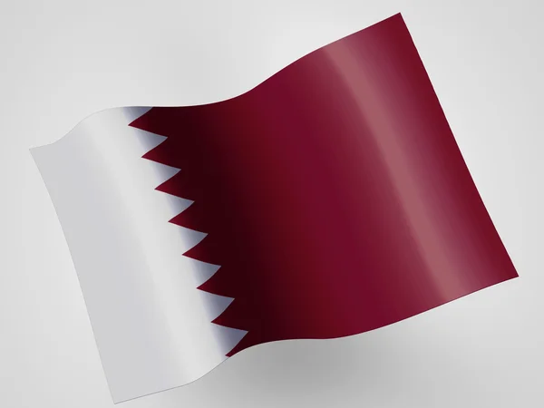 La bandera de Qatar —  Fotos de Stock