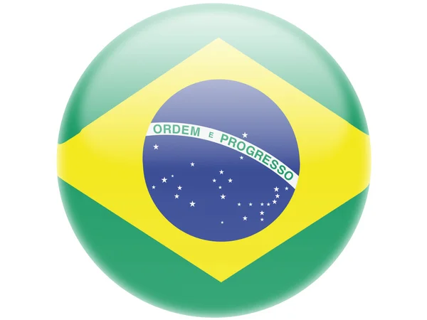 Den brasilianska flaggan — Stockfoto