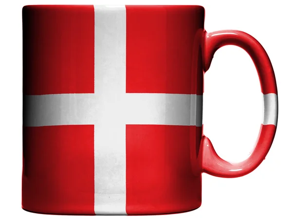Die dänische Flagge — Stockfoto
