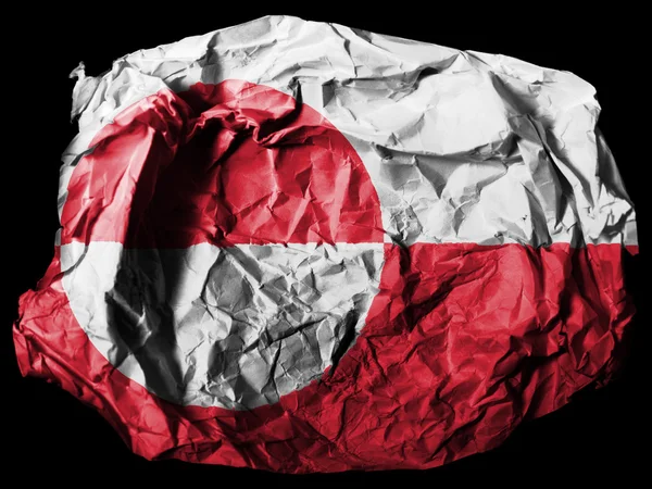 La bandiera della Groenlandia — Foto Stock