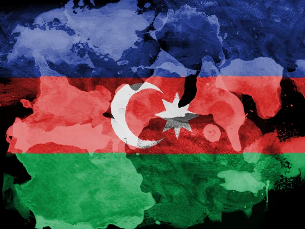 The Azerbaijani flag — Stock Photo, Image