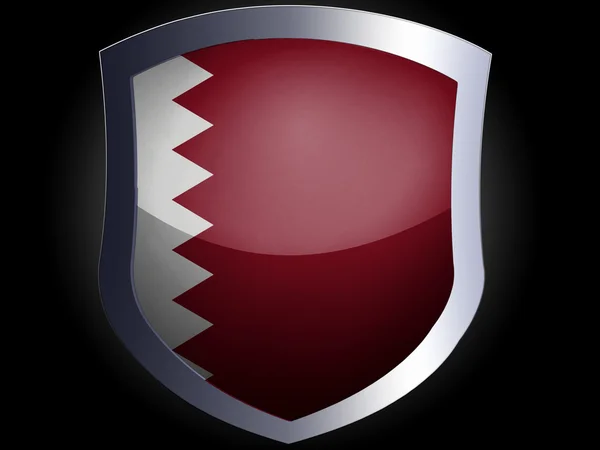 La bandera de Qatar — Foto de Stock