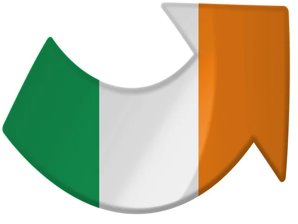 The irish flag — Stock Photo, Image