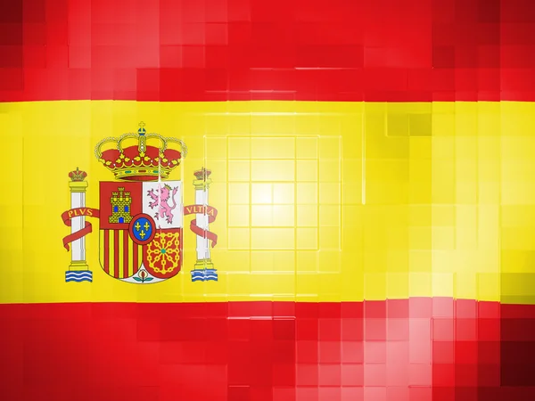 De Spaanse vlag — Stockfoto