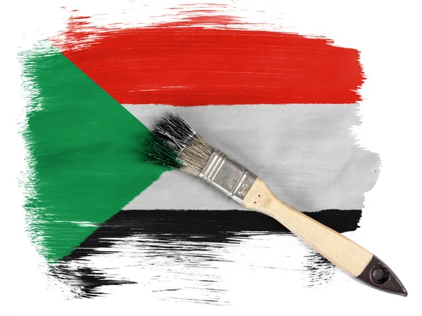 The Sudan flag — Stock Photo, Image