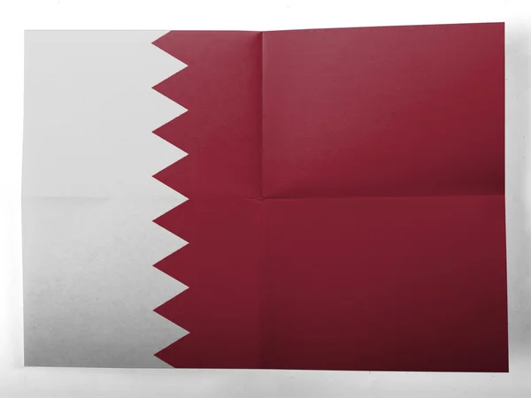 De vlag van Qatar — Stockfoto