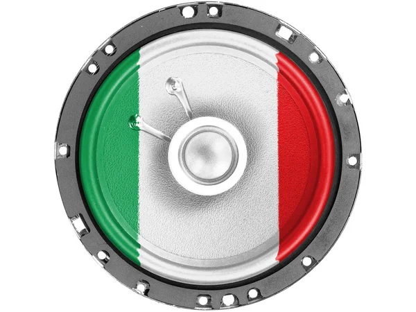 Die italienische Flagge — Stockfoto