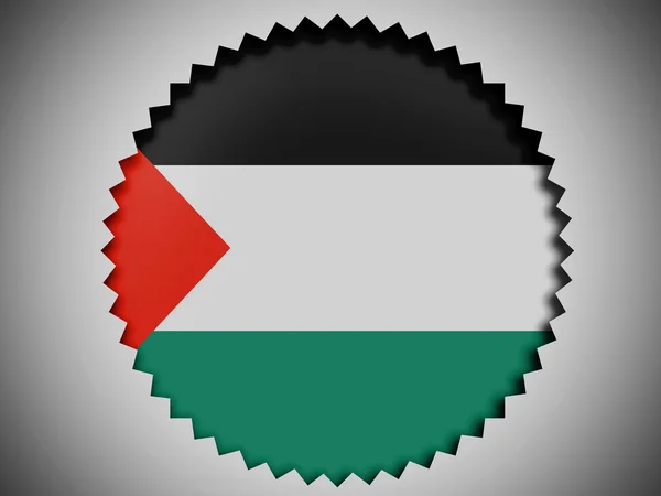 La bandera palestina — Foto de Stock