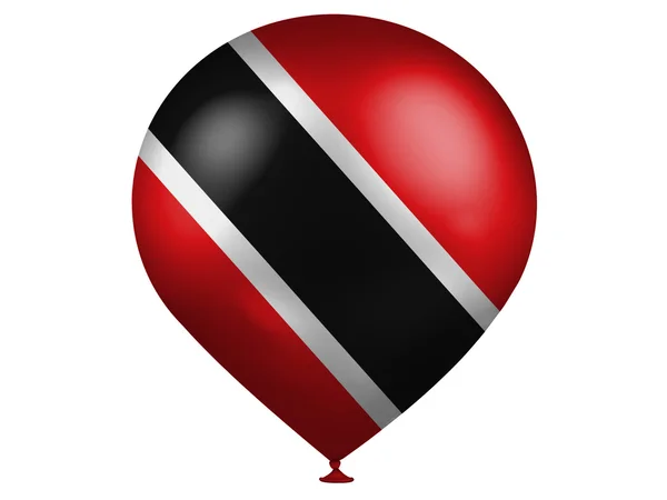 Bandeira de Trinidad e Tobago em um balão — Fotografia de Stock