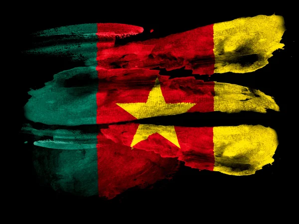 The Cameroonian flag — Stock Photo, Image