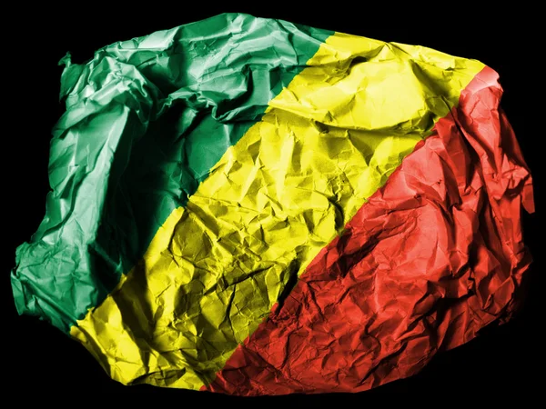 A bandeira do Congo — Fotografia de Stock