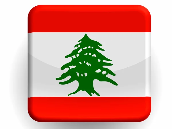 The Lebanese flag — Stock Photo, Image