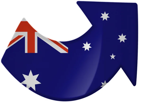 Det australske flagget – stockfoto