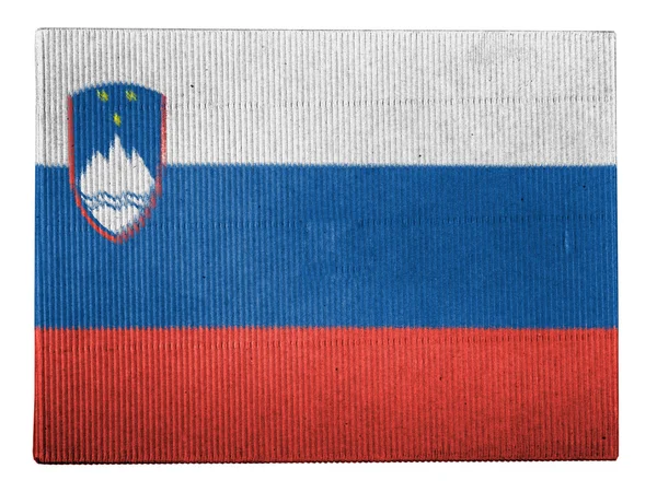 De vlag van Slovenië — Stockfoto