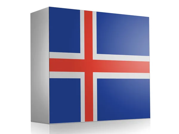 La bandera de Islandia —  Fotos de Stock